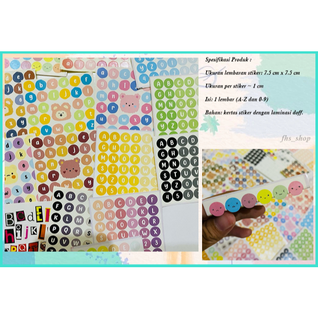 Stiker Aesthetic Stiker Huruf Stiker Huruf Aesthetic Stiker Alphabet Mini Alphabet Deco Stickers