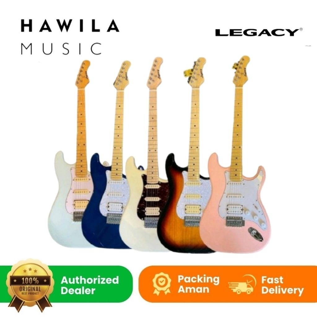 Gitar Elektrik Legacy EG102 Guitar electric Legacy EG 102 Stratocaster HSS Original