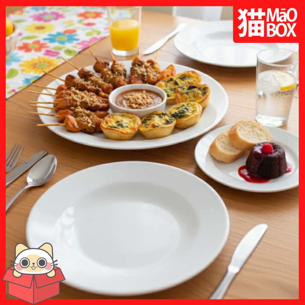 PIRING MAKAN MELAMIN / PIRING DALAM MELAMIN POLOS - TAHAN LAMA & FOOD GRADE - MAOBOX