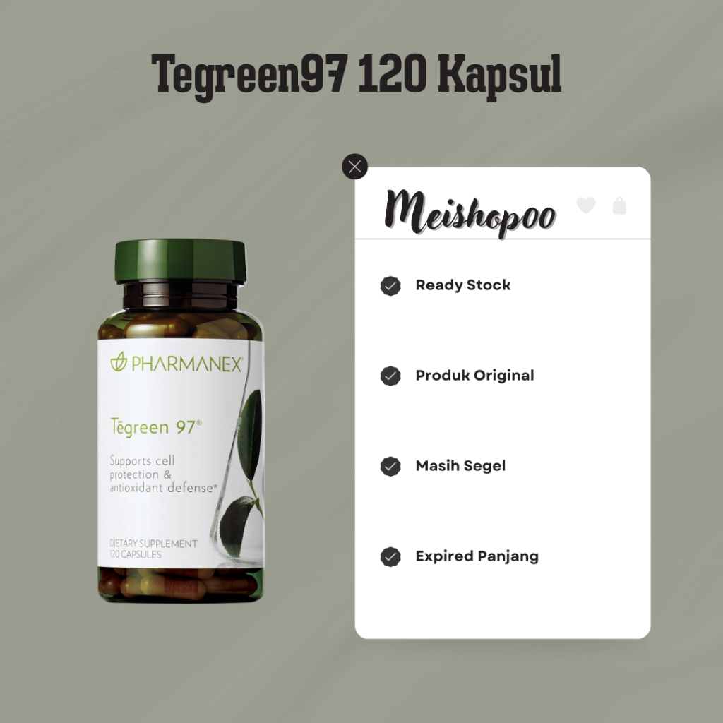 Tegreen97 120 Kapsul Suplemen Antioksidan ED 06/2027