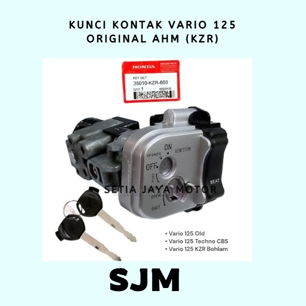 KUNCI KONTAK ORIGINAL AHM VARIO 125 TECHNO (KZR) & VARIO 125 LED/VARIO 150 (K60)