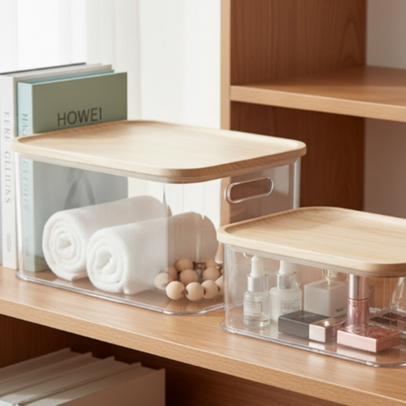 Kotak Organiser Aesthetic I Kotak Minimalis Storage Buku, Baju, Skincare, Makeup