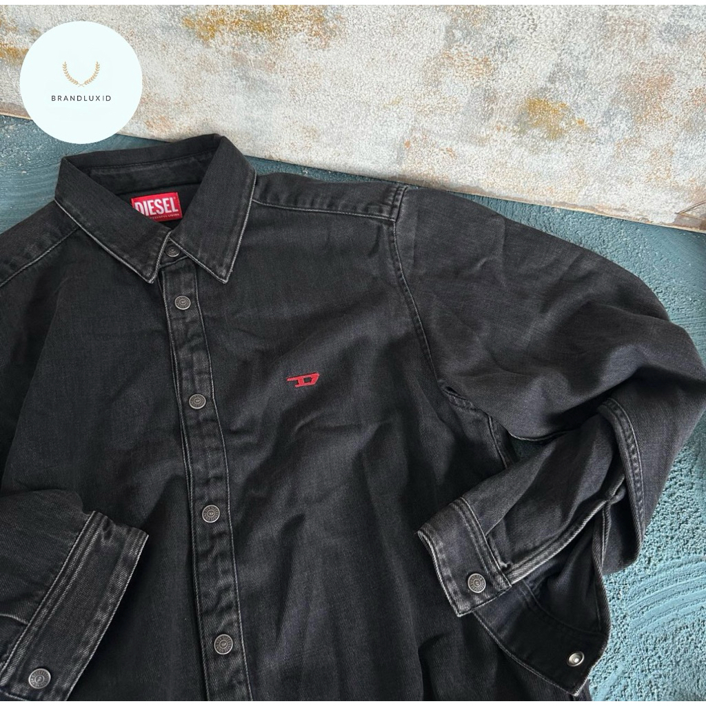 Diesel Library Long Sleeves Denim Black