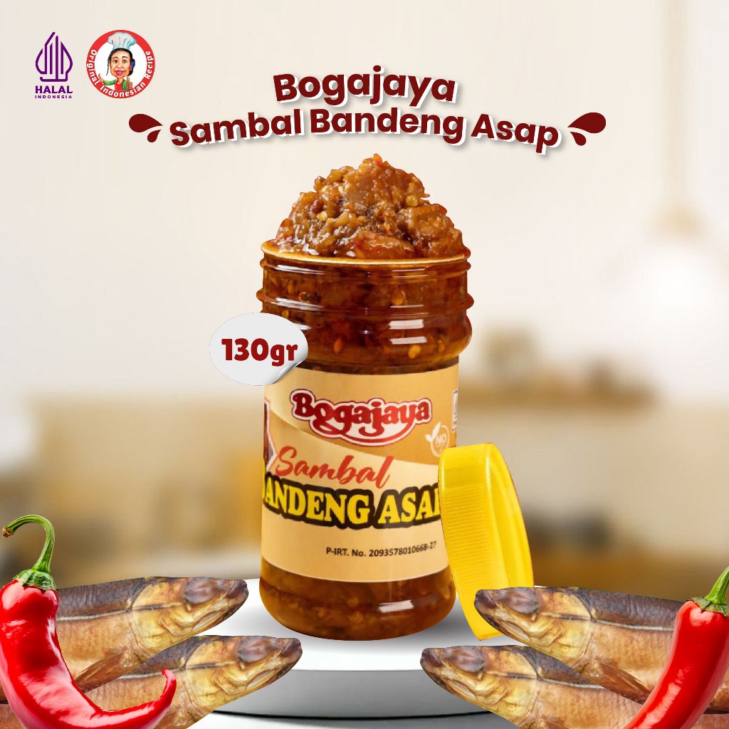 Bogajaya Sambal Bandeng Asap Asli Pedas Gurih Sambal Praktis Tahan Lama Tanpa Pengawet