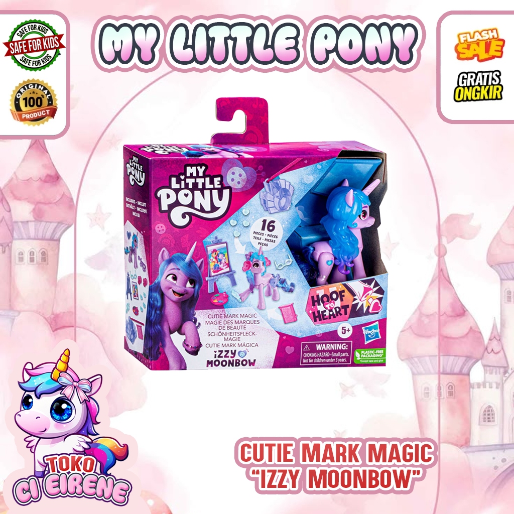 Mainan My Little Pony Izzy Moonbow – Boneka Pony Original Hasbro Terbaru