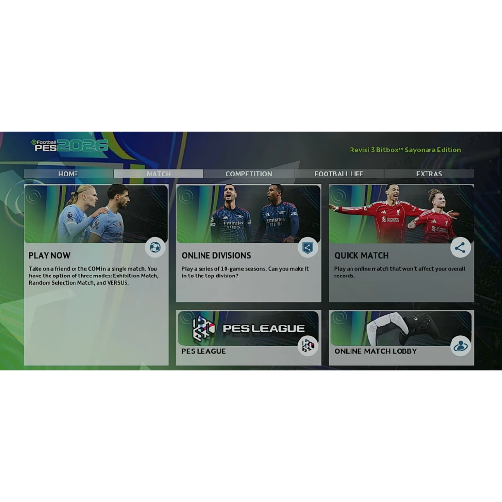 REV 3 ONLY PES 2026 BITBOX PS3 SUMMER SEASON