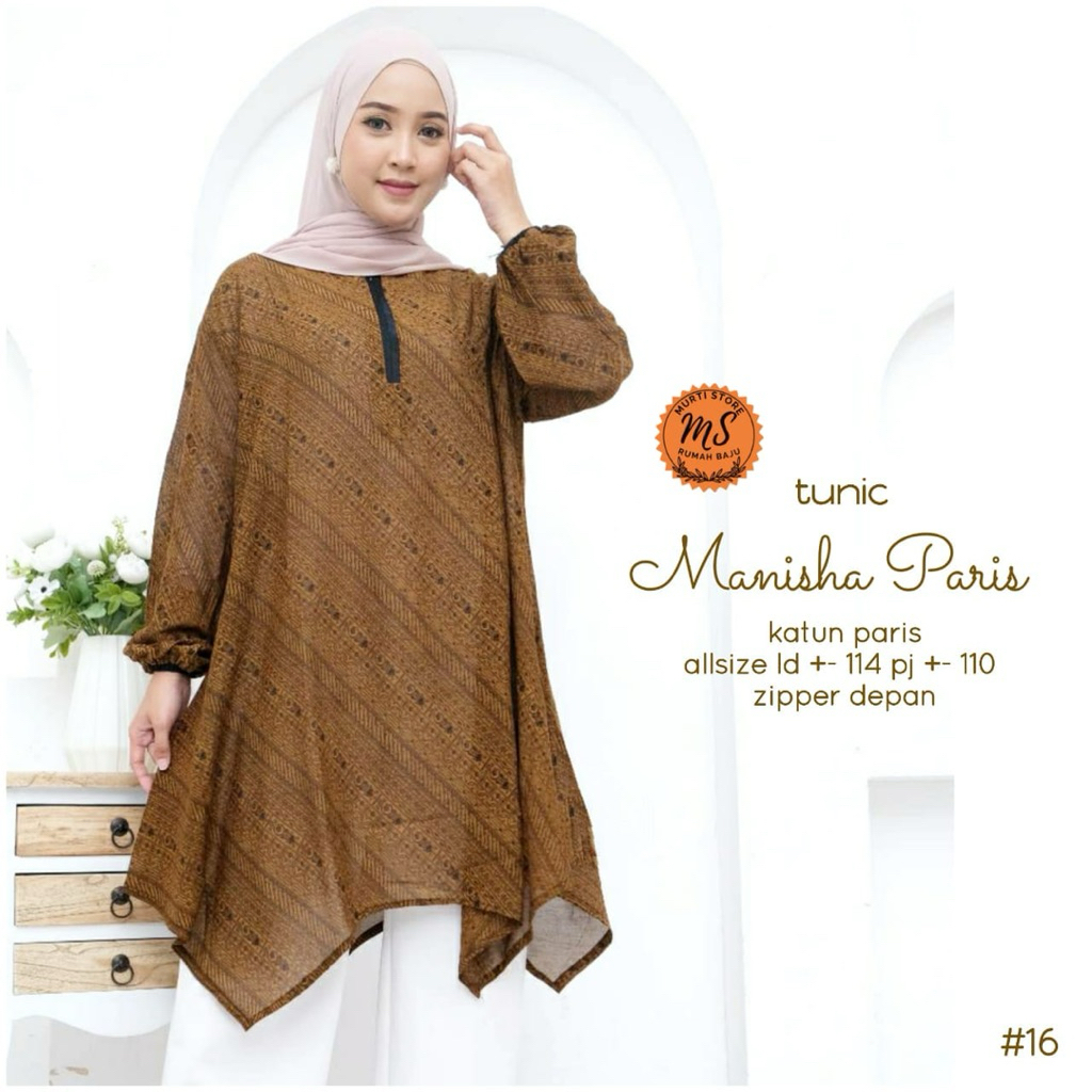 Manisha Paris Tunik Katun Premium