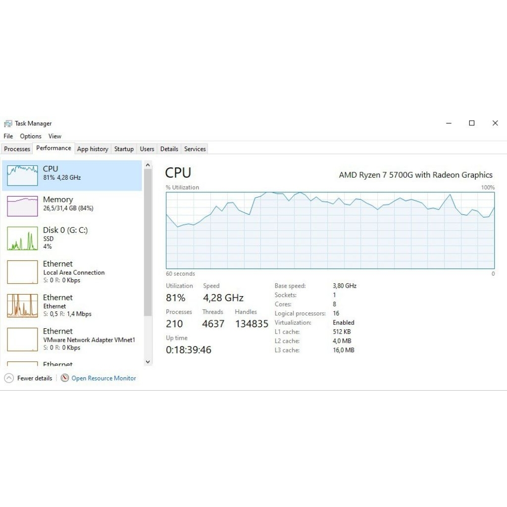 RDP BARE METAL RYZEN 7 5700G | 8 CORE 16 THREAS | RAM 32GB | NVME 512GB