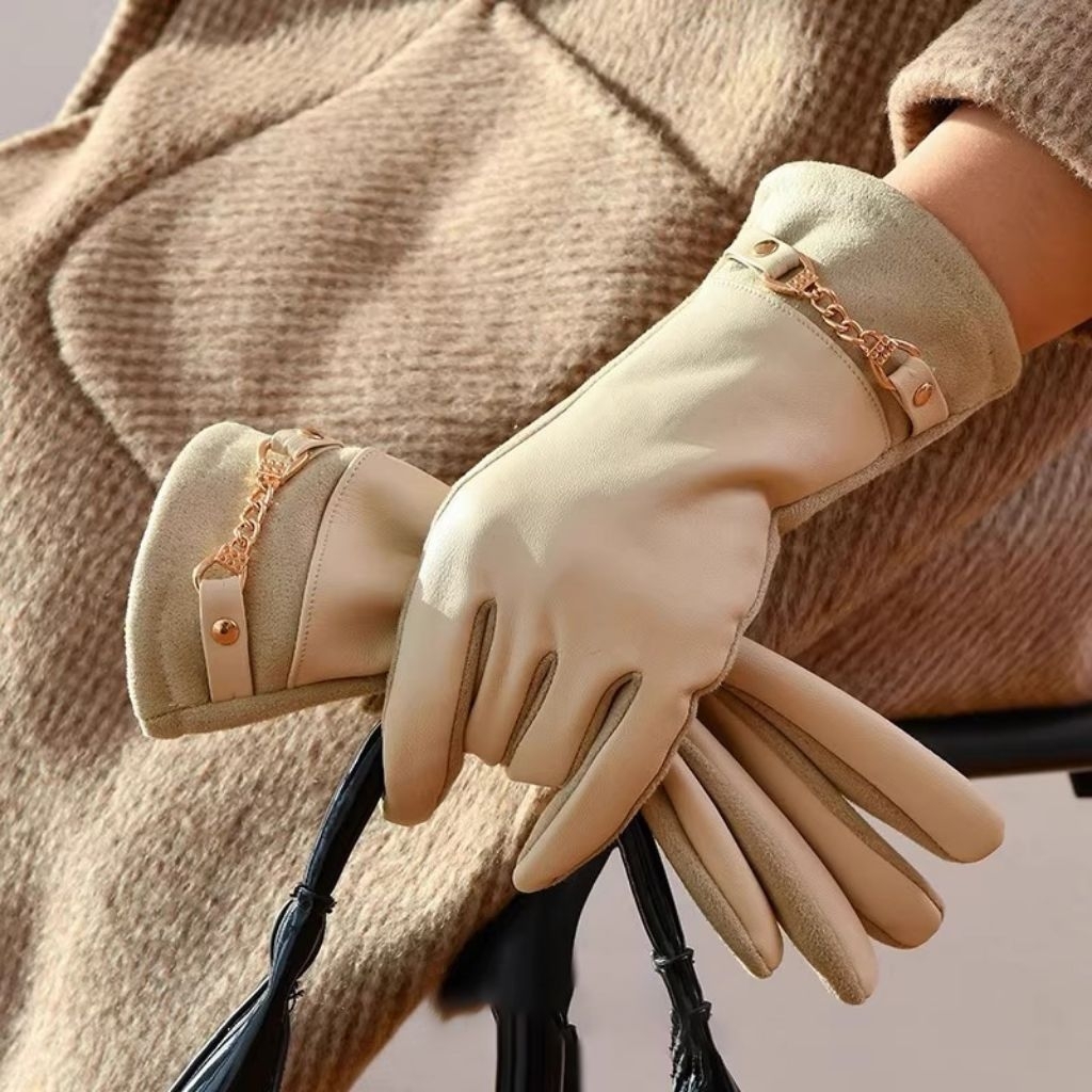 Sarung Tangan Winter Wanita Touchscreen Sarung Tangan Kulit Wanita Sarung Tangan Musim Dingin Sarung
