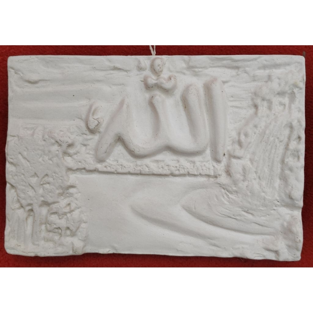 Kaligrafi Gypsum + Background Pemandangan