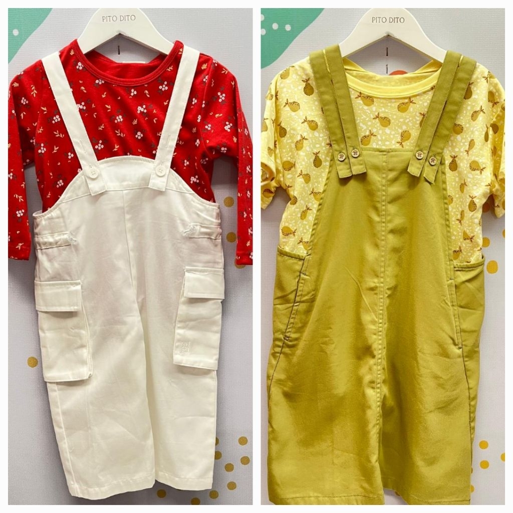 Pito Dito Baju Setelan Anak Perempuan One Set Original New