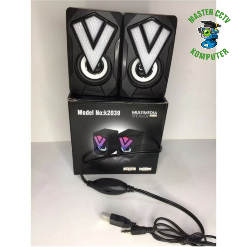 Speaker Komputer Gaming RGB X2 Speaker PC Gaming K2039 Speaker Gaming