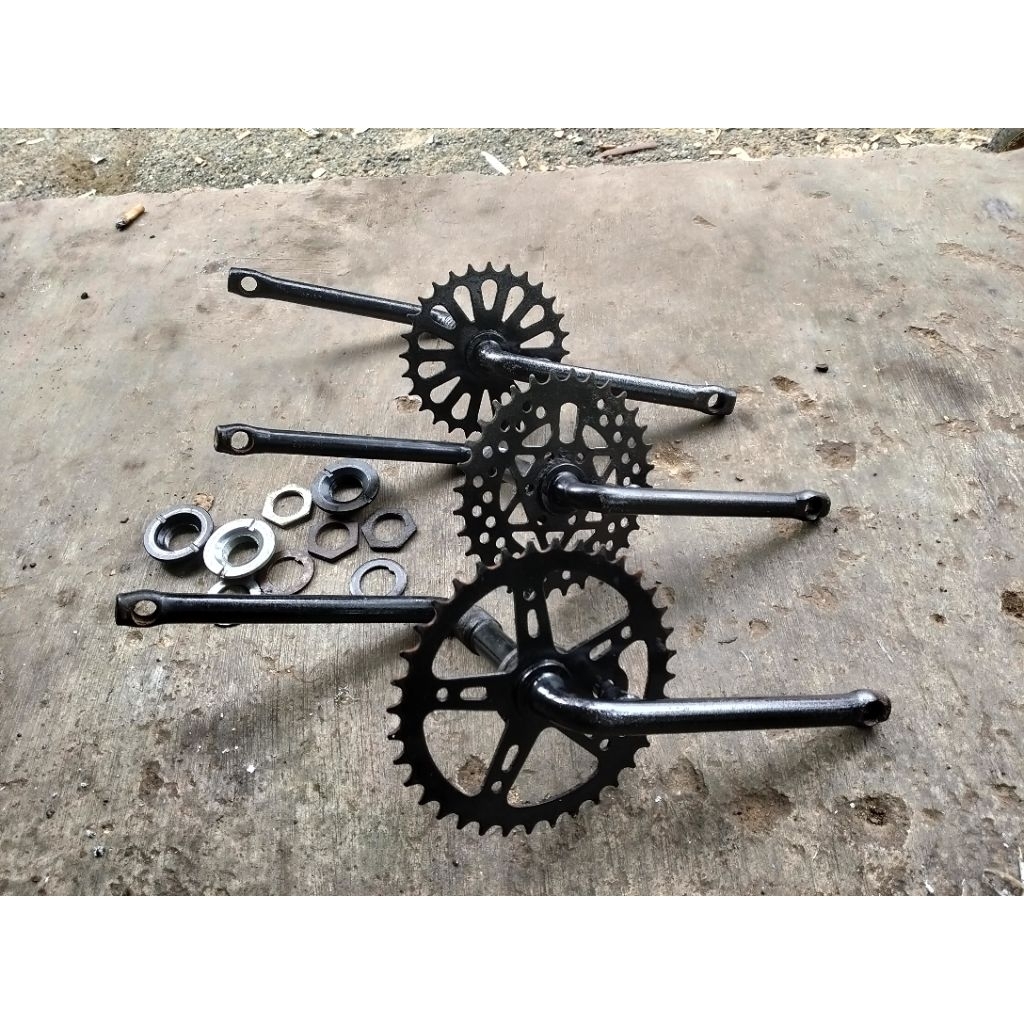crank engkol set baut sepeda BMX uk20 bekas berkualitas