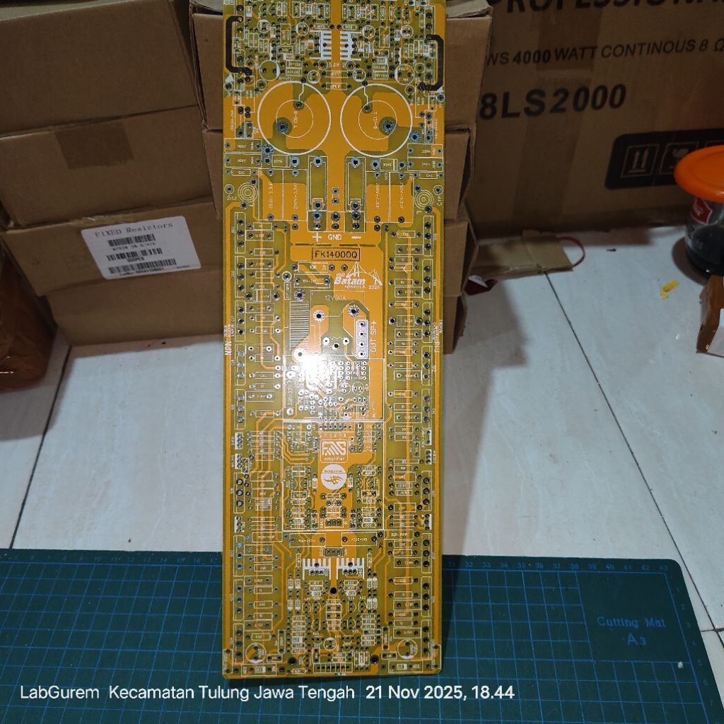 PCB AMPLIFIER TD 3U 35CM FK14000Q PCB DOBEL LAYER