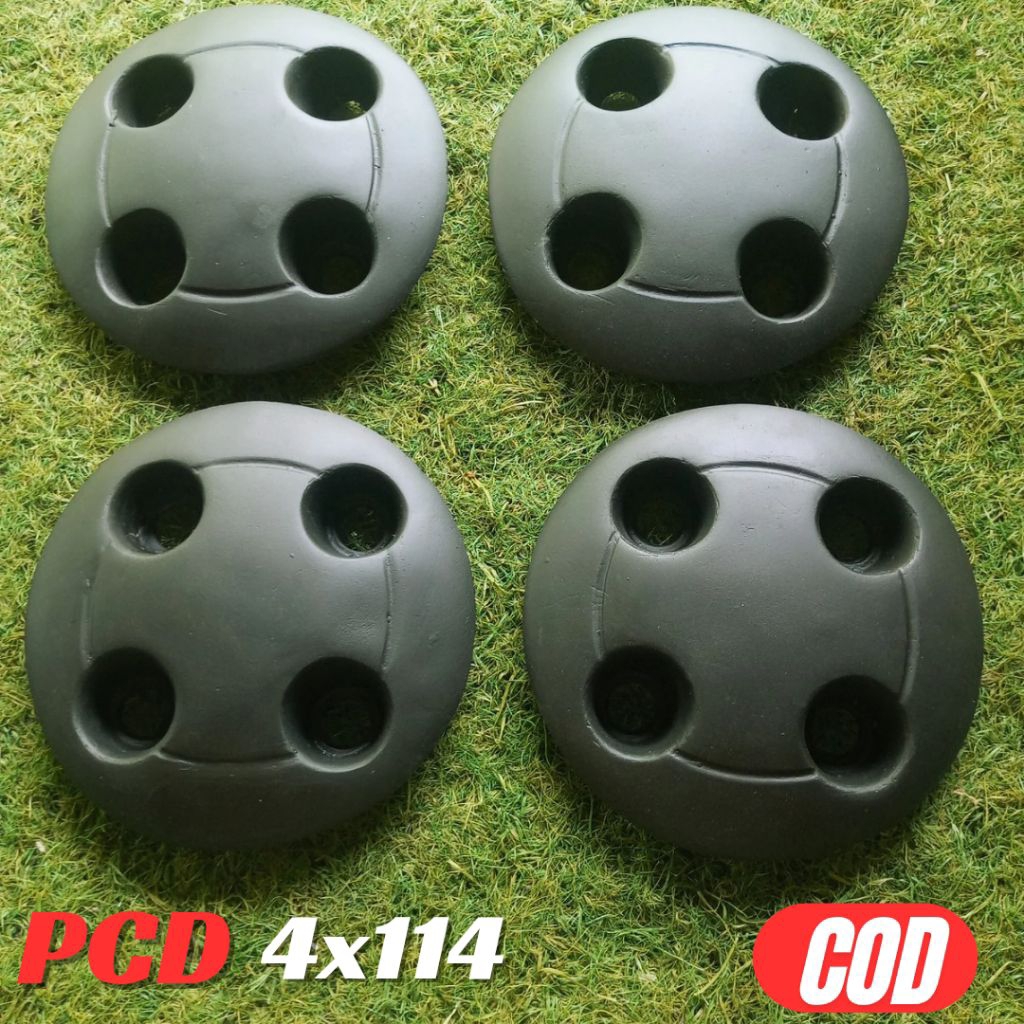 (1set isi 4pcs)Dop velg kaleng mobil PCD 4x114 Ring14 Ring15 Ring16 Ring17 Avanza Xenia Wuling Innov