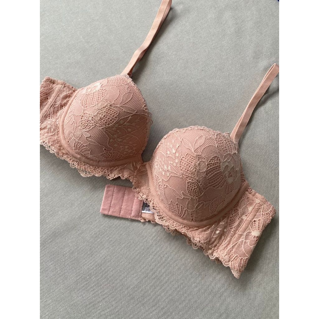 [Size 80A, 80B, 80C] Bra Vera*wang Tanpa Kawat Renda Cantik - Bra Wire-Free - 1037