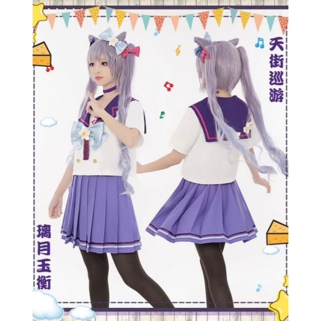 WTS READY STOCK Costume Kostum Cosplay Keqing Seifuku No Minus Genshin Impact