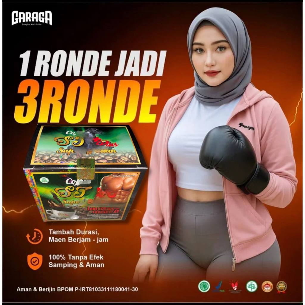 Garaga Kopi Stamina laki-laki kuat Seharian 1 Sashet Mengurangi Kelelahan Dan Stres BPOM