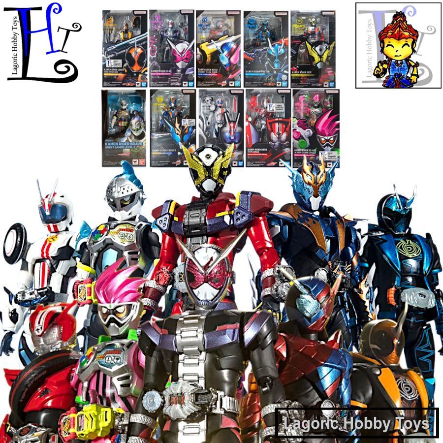 SHF Kamen Rider Bandai Mix Varian LHT 1 (Heisei Generations) Mainan Figure Original (Drive Exaid Zio