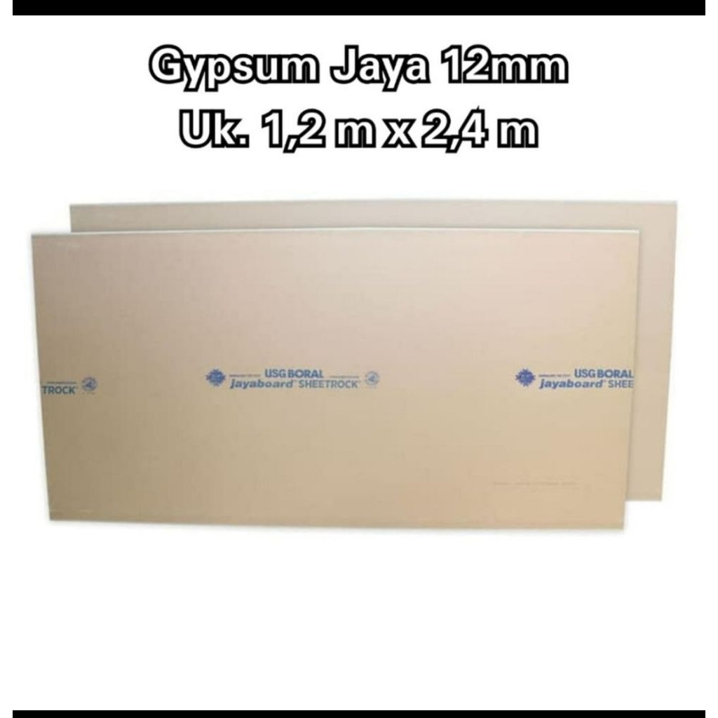 Last stock (2 pcs) Papan Gipsum Jaya Board 12 mm Papan Gypsum Jayaboard 12mm ikiran 1.2 m x 2.4 m