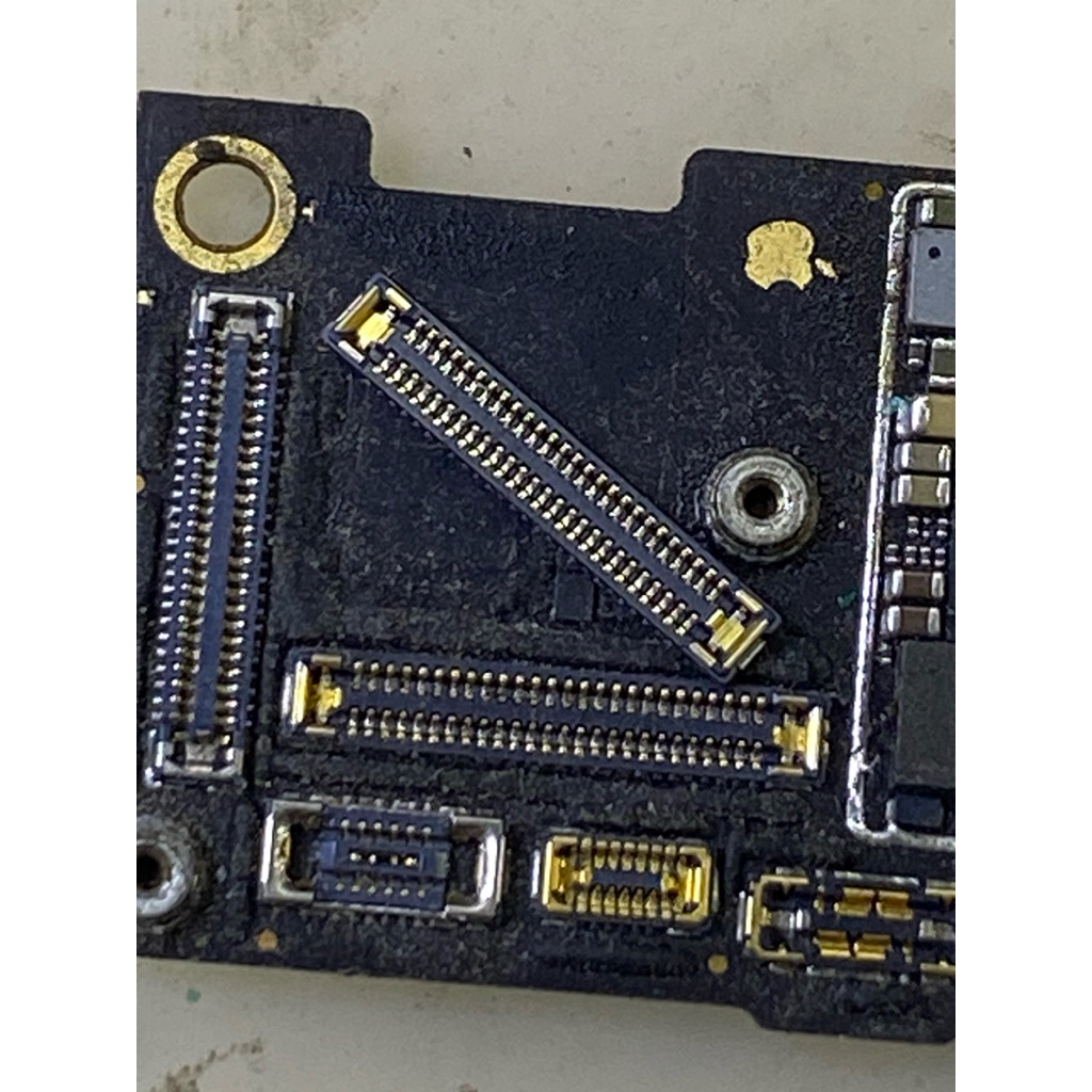 iphone 12pm fpc lcd touchscreen on hoard konektor lcd ts di mesin