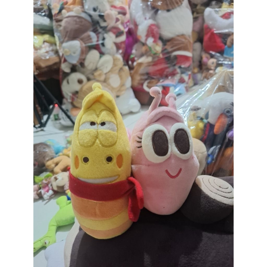 Boneka Larva Pink dan Kuning original