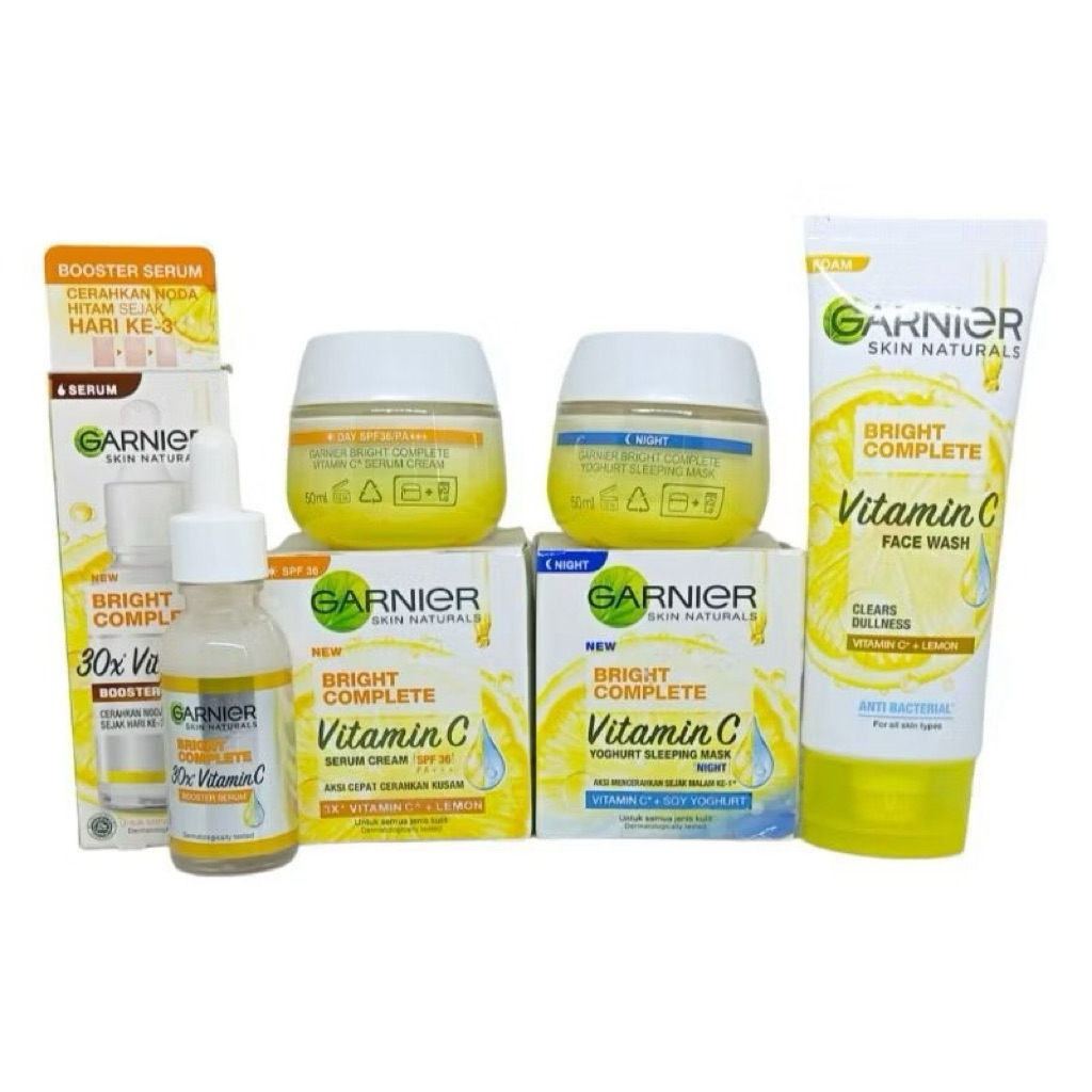 Paket Garnier Vitamin C Bright Complete 4 in 1