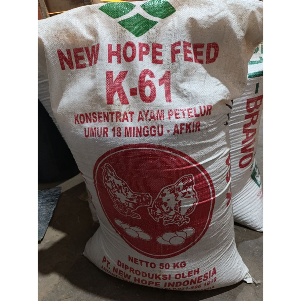 New hope K61 konsentrat ayam petelur untuk campuran pakan petelur
