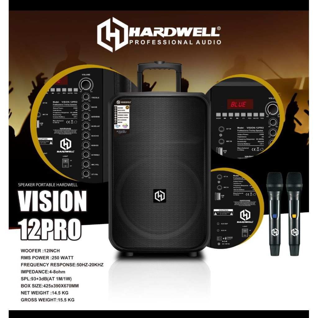 Speaker Hardwell vision 12 Pro Original Hardwell