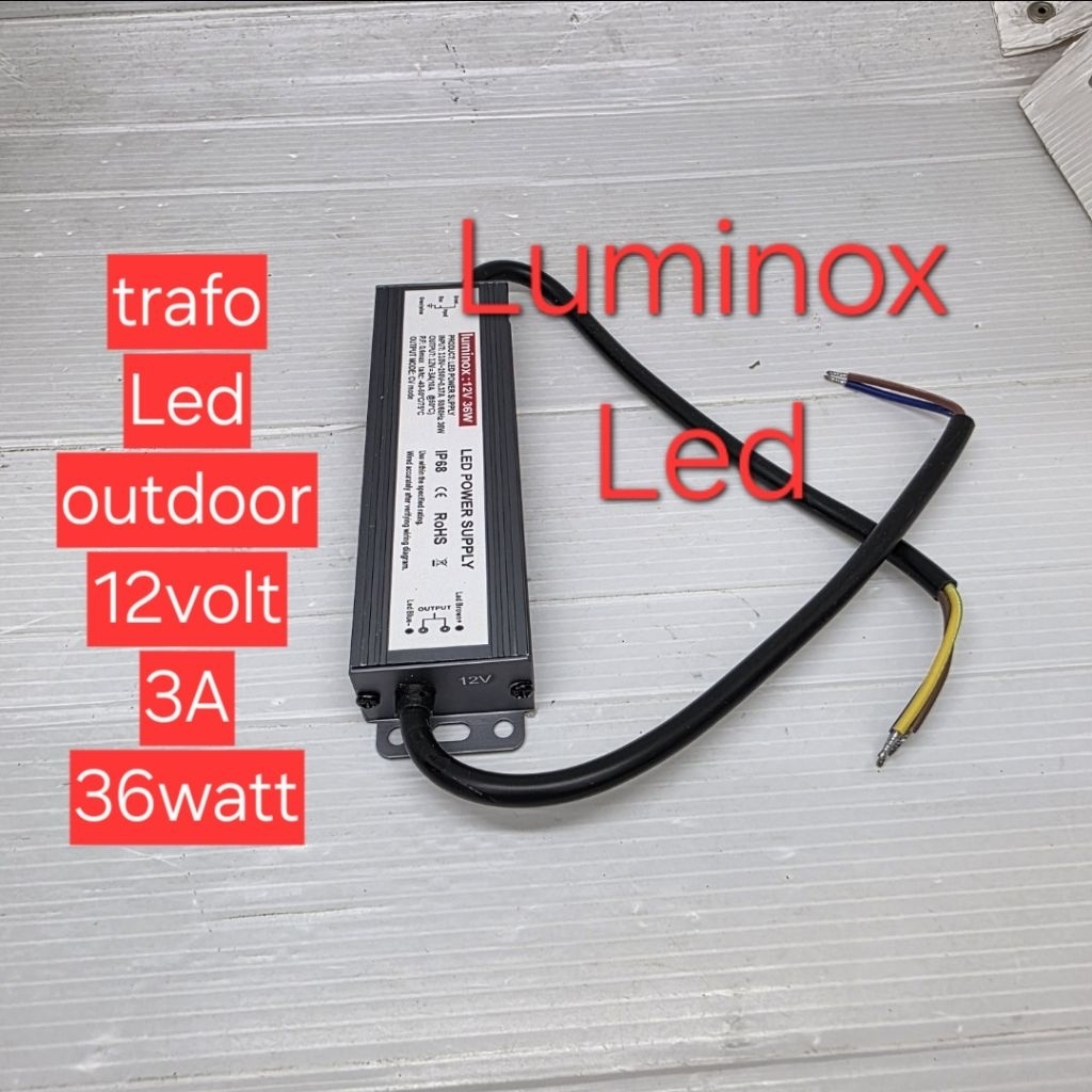 driver led 12volt 36w 36watt 3A / trafo led 3a 36 watt 12v ip67-68 waterproof