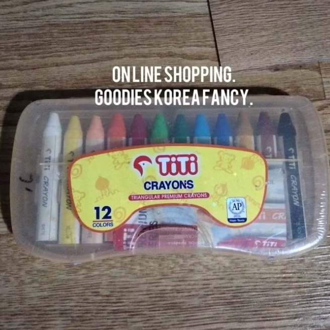 Crayon TiTi 12 Warna Triangular Premium