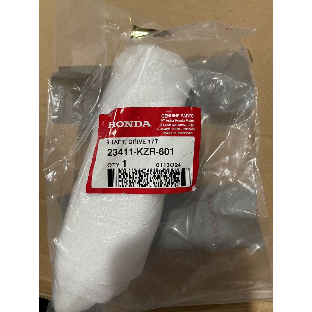 23411KZR601 Shaft Drive 17T Honda Vario 125 eSP K60 23411-KZR-601