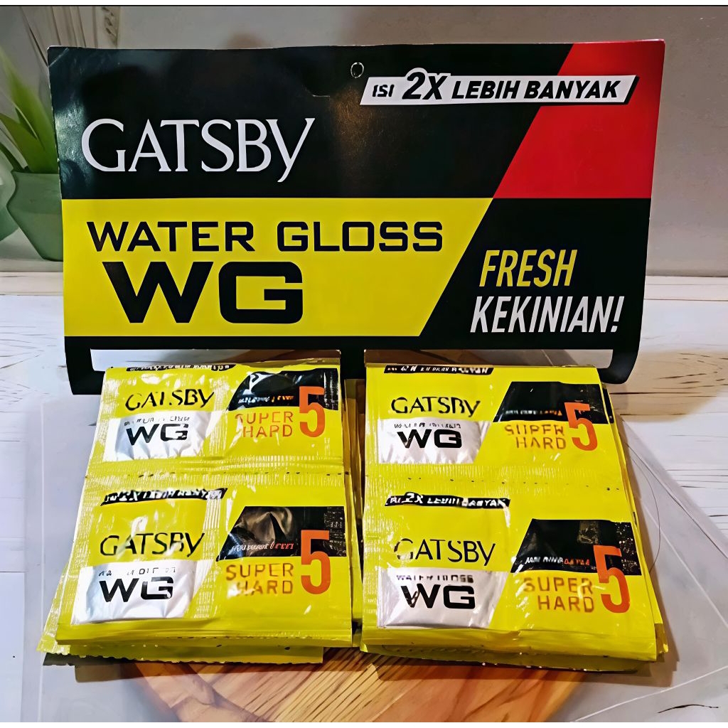 24 Sacet Gatsby Kuning | WG Water Gloss Super Hard