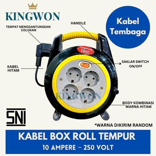 ROLL KABEL BOX KABEL 20 M 25 M COLOKAN LISTRIK STOP KONTAK + KABEL PANJANG 20 METER 25 METER TEMPUR