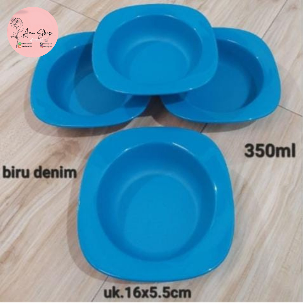 Tupperware Blossom Bowl 350ml 1set isi 4pcs- Piring Peralatan Makan