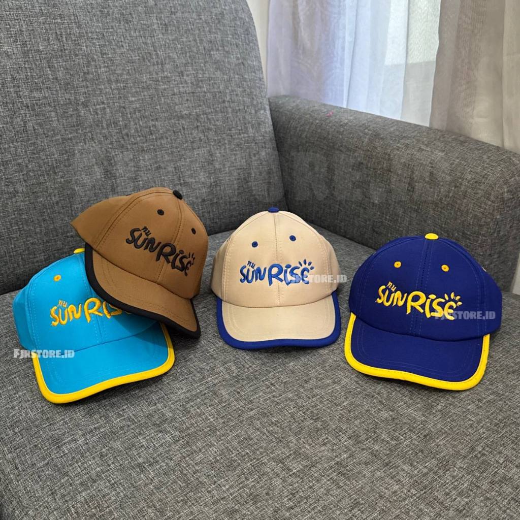 Topi Baseball Anak Cowok Cewek Bosir SunRise Kombinasi Korea Style - Topi Anak Perempuan Laki-Laki