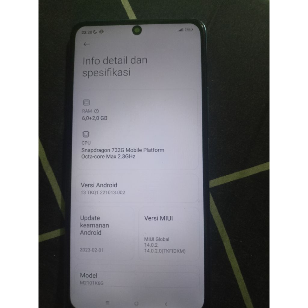 mesin normal redmi note 10 pro ORI copotan perawan