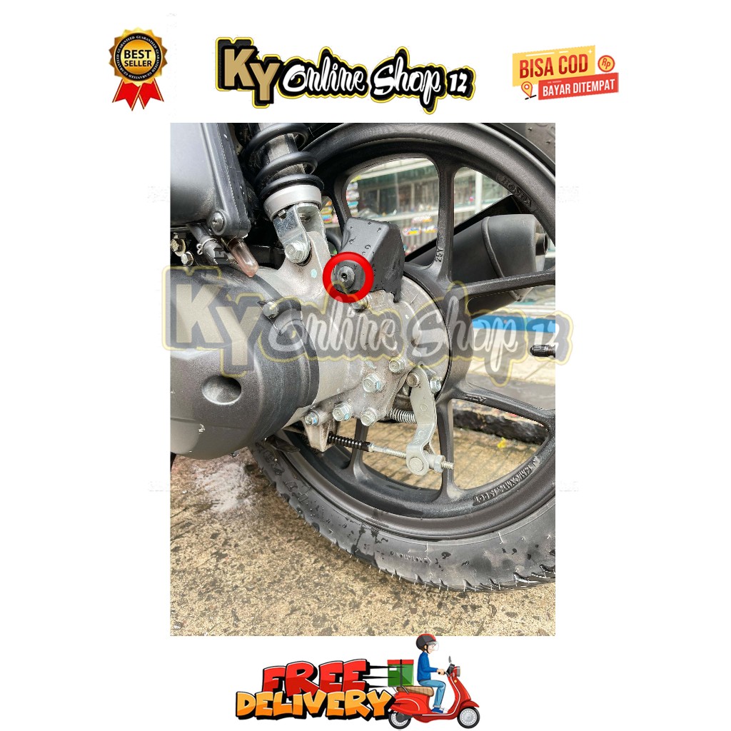 BAUT SENSOR SPIDOMETER BELAKANG ( 1 BAUT ) MODEL SLASH BIG HEAD GENIO BEAT DELUXE SCOOPY STREET NEW 