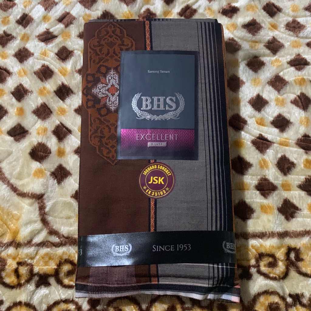 SARUNG BHS EXCELLENT SILVER JSK HITAM COKLAT