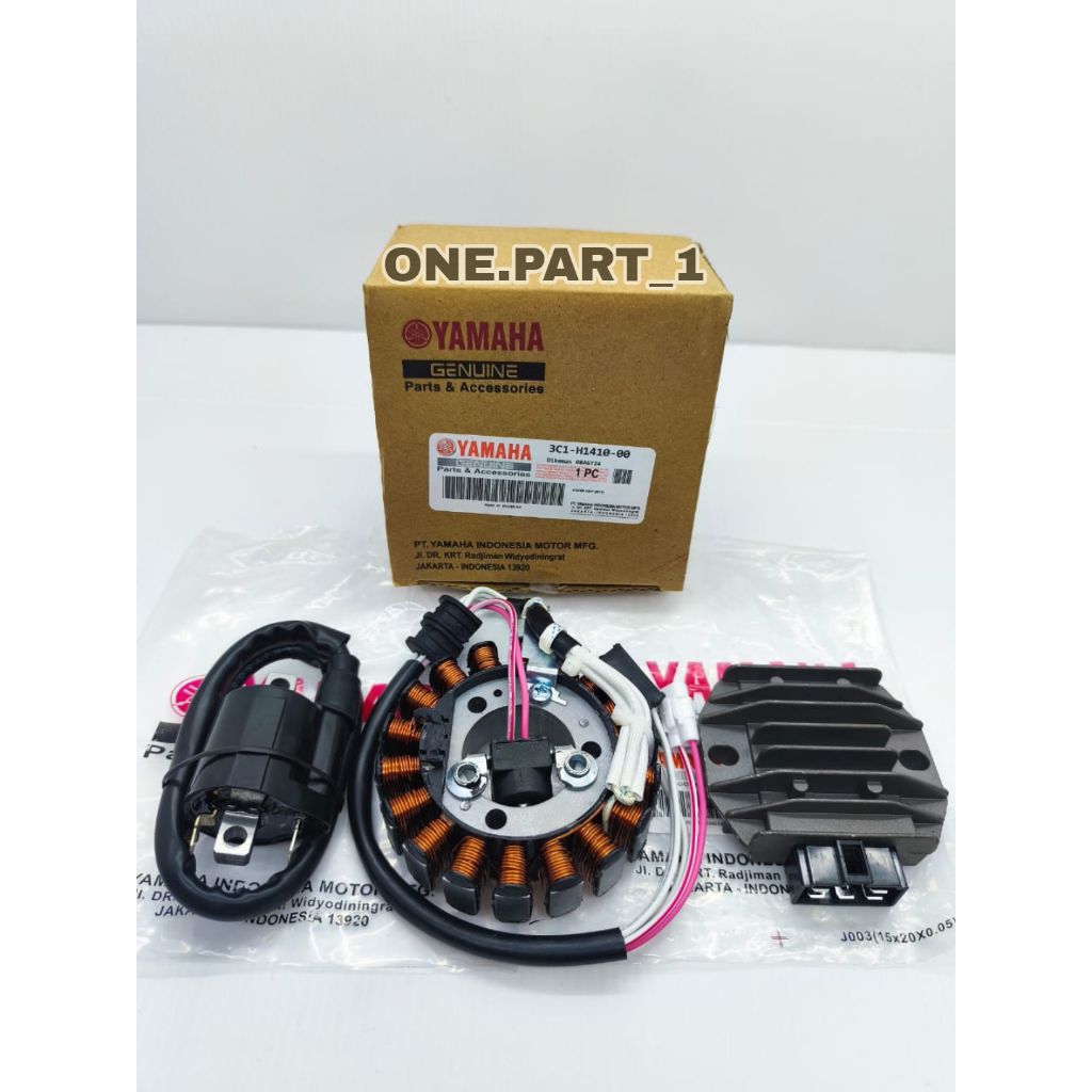 PAKET PENGAPIAN 3item SPUL SPULL VIXION OLD STATOR COMP ASSY VIXION OLD LAMA ORIGINAL