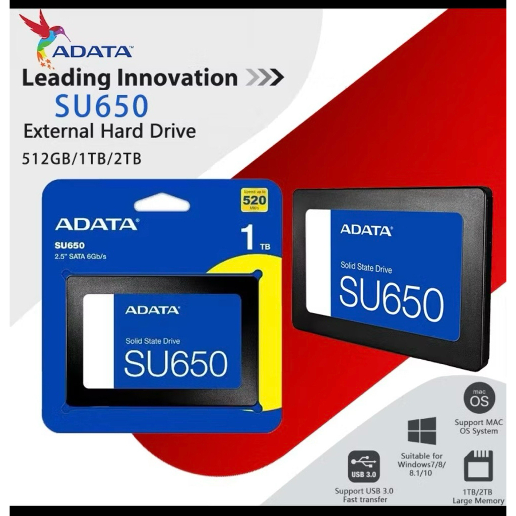 SSD ADATA SU650 256gb include instalasi Windows 11 Home Single Language