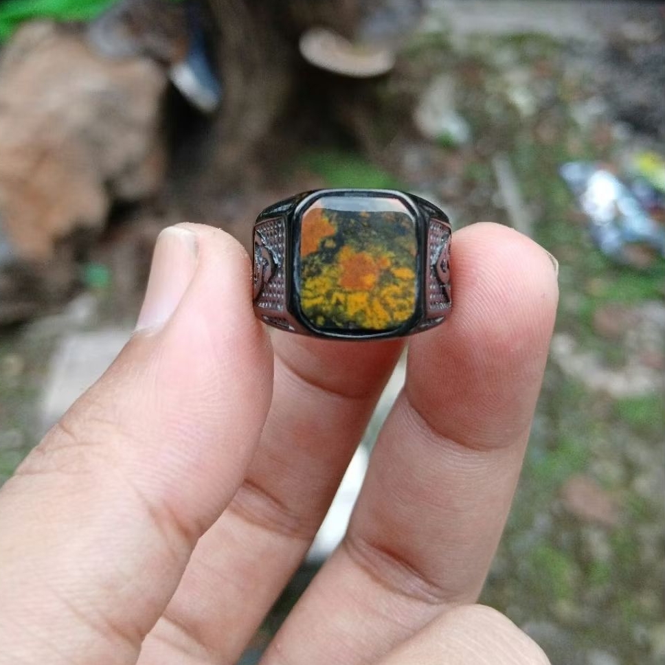 cincin bacan kembang kotak natural