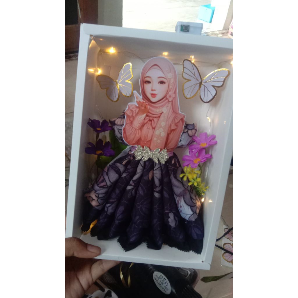 Gift Box hijab BUKET HIJAB FREE LAMPU DAN BROSS