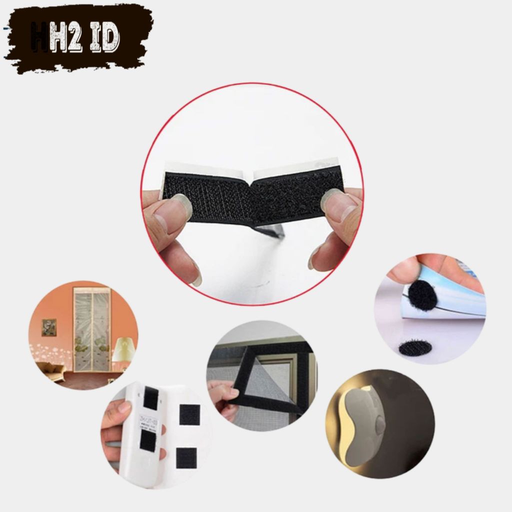 velcro tape 3M serbaguna hook & loop double tape 3M original