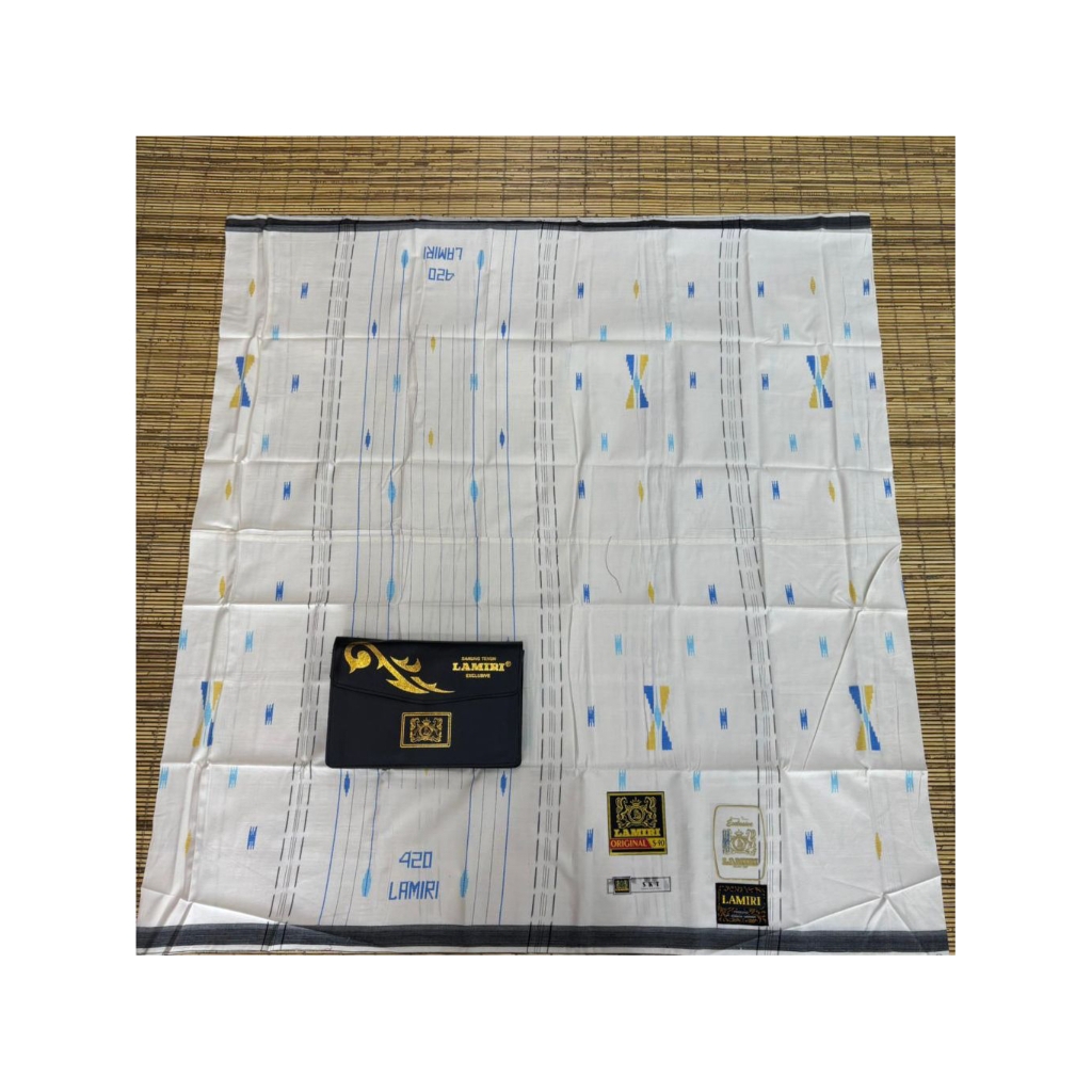 TERBARU – Sarung Tenun LAMIRI 420 Original S-90 | Tipe SKT | Jahit Tengah | Stock Terbatas