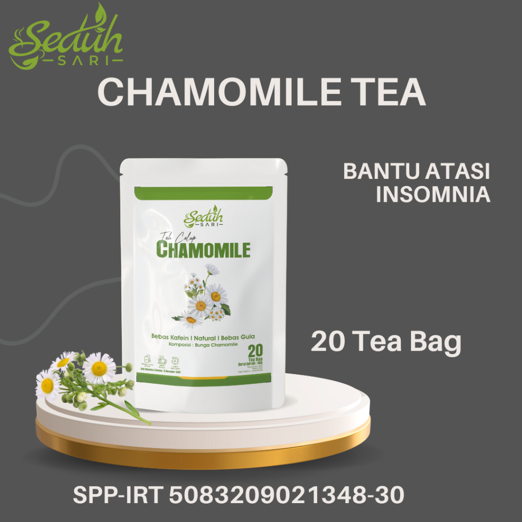 Teh Chamomile : Kesehatan & Relaksasi 20 Tea Bag: