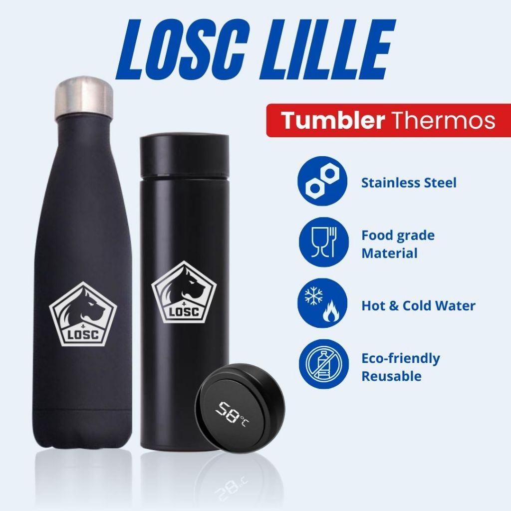 LILLE - TUMBLER TERMOS CUSTOM DESAIN LOGO DESAIN LOSC LILLE