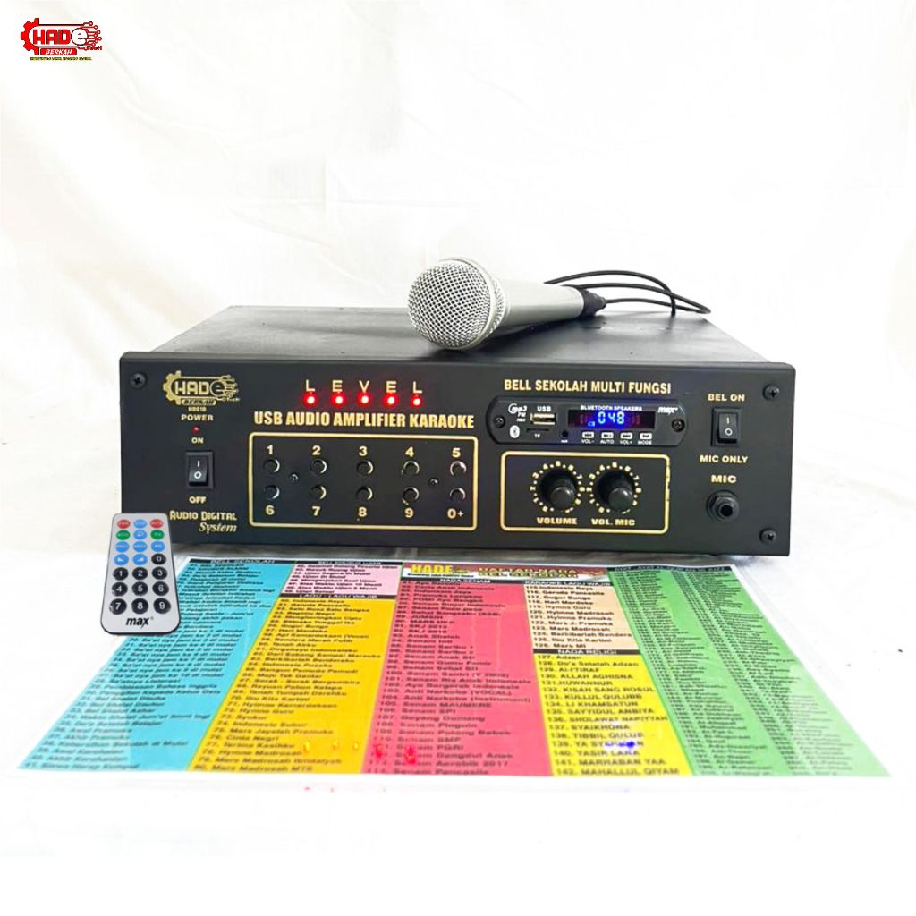 BEL SEKOLAH MANUAL AMPLIFIER 100W PLUS MIC