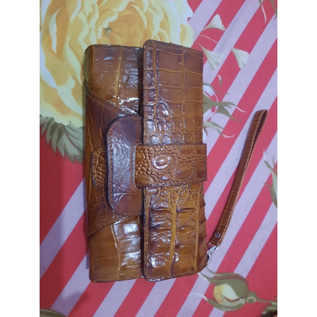 Dompet Kulit Buaya merauke / Dompet Kulit buaya ori asli 100% / dompet kulit wanita pria / dompet cr