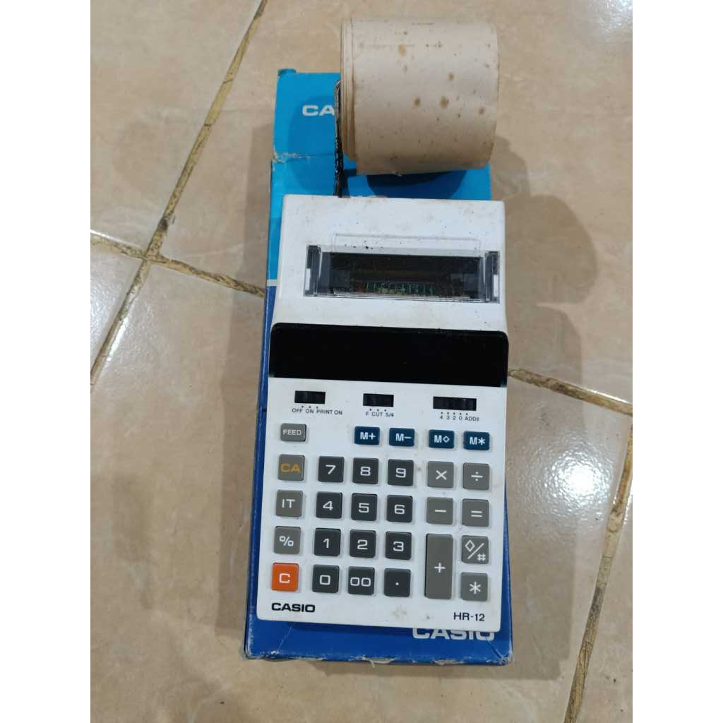 Dijual Bekas Kalkulator Pencetak mini Casio HR-12